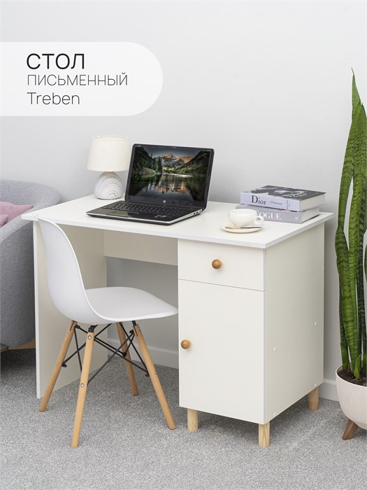 Письменный стол Treben с ящиком и дверцей 03828
