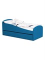 Кровать детская мягкая с бортиком и ящиком, 160х70, "Letmo" (велюр) 02069