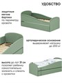 Мягкая кровать с ящиком "Letmo" 160х70 (рогожка) 02080
