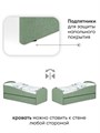 Мягкая кровать с ящиком "Letmo" 160х70 (рогожка) 02080