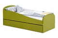Кровать детская мягкая с бортиком и ящиком, 160х70, "Letmo" (велюр) 02069