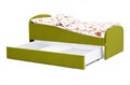Кровать детская мягкая с бортиком и ящиком, 160х70, "Letmo" (велюр) 02069