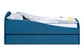 Кровать детская мягкая с бортиком и ящиком, 160х70, "Letmo" (велюр) 02069
