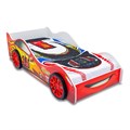 Кровать машина детская с бортиком и ортопедическим основанием, 160х70 512