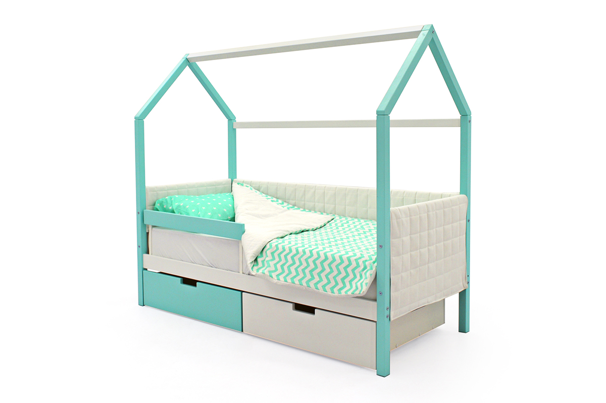 кровать домик для детей от 3 лет одноярусная
