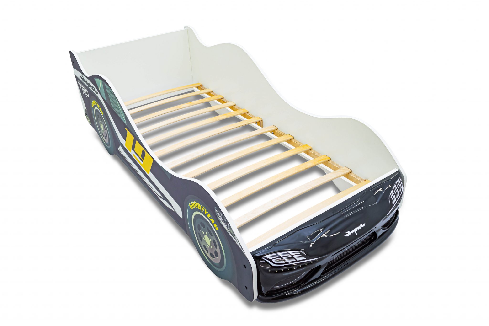 Кровать детская в виде машины с подсветкой